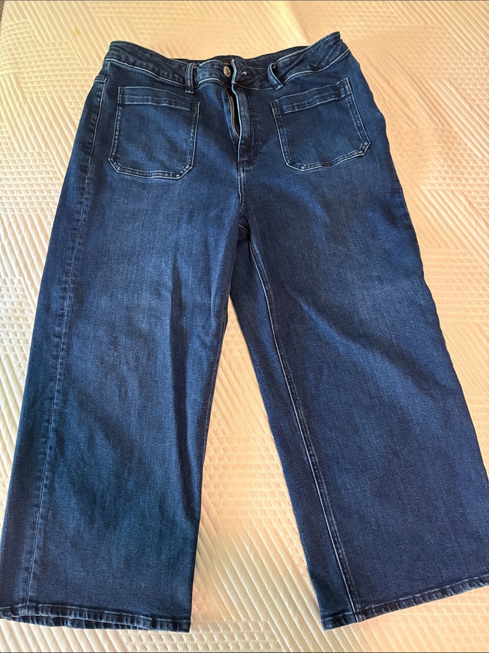 Quince Indigo Wide-Leg Jeans